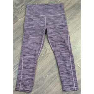Athleta Womens Leggings Extra Small Purple Static Tight Pull On Size Extra Small